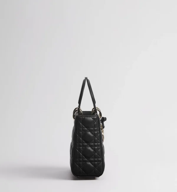 Small Lady Dior bag with shoulder strap alternative view