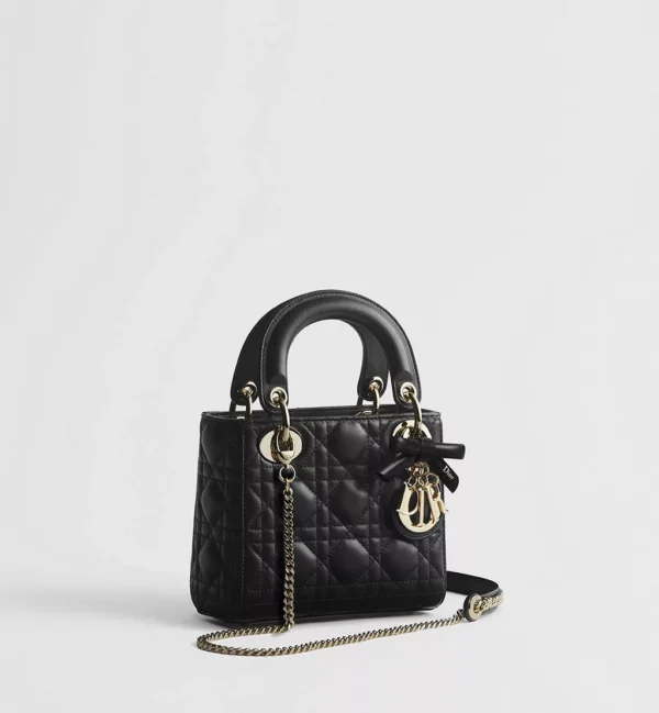 Mini Lady Dior bag with chain alternative view
