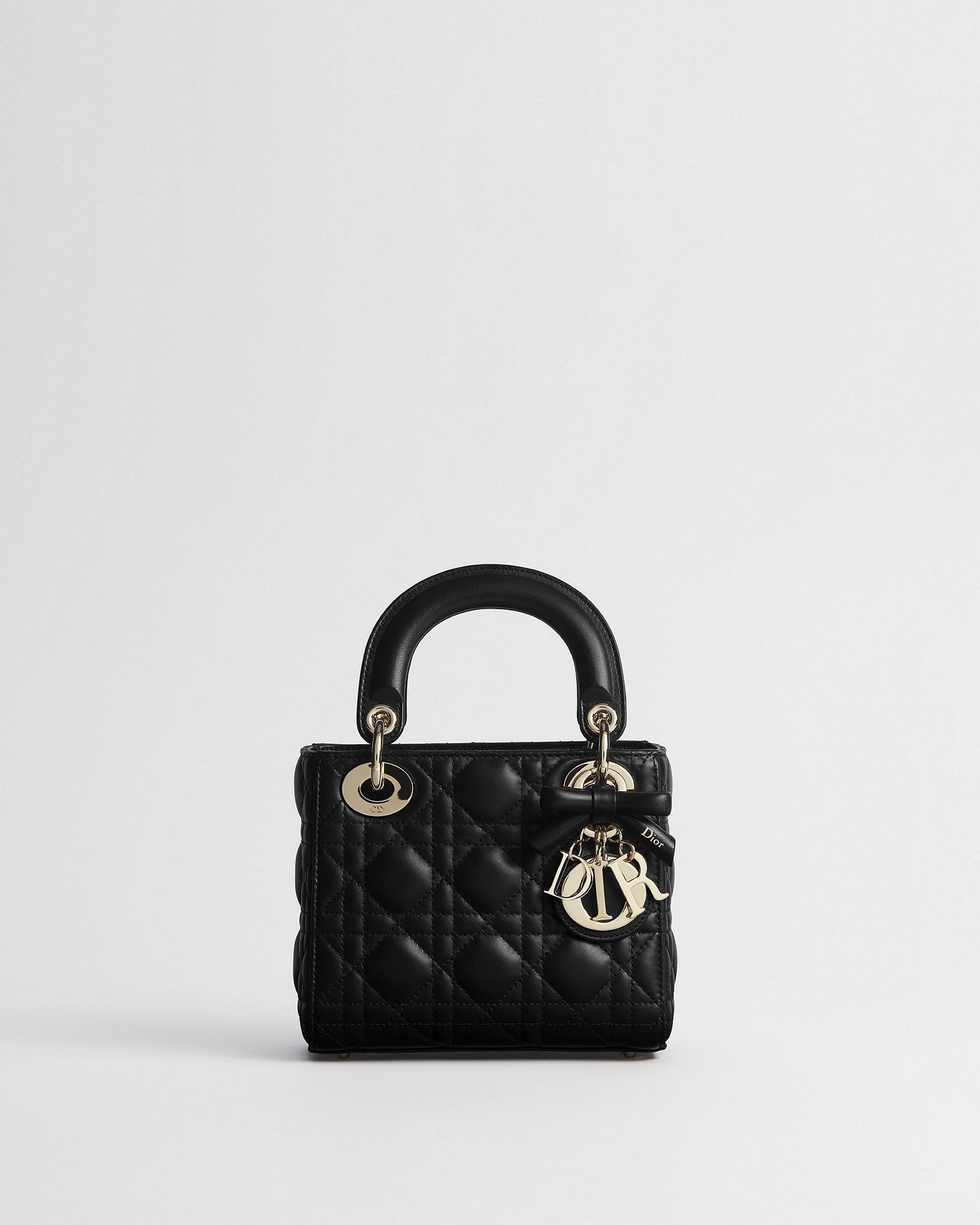 Mini Lady Dior Bag with Chain Black Cannage Lambskin — image 1