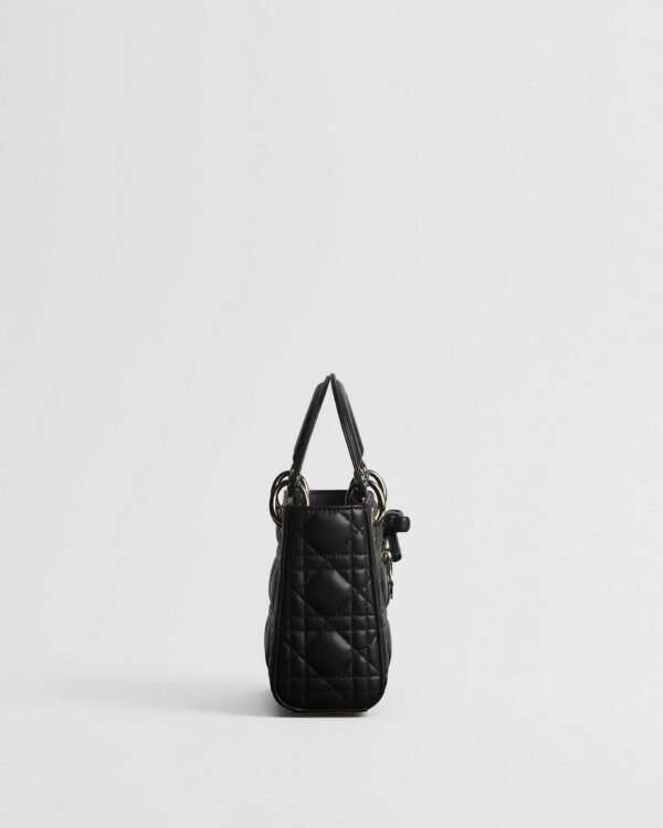 Mini Lady Dior Bag with Chain Black Cannage Lambskin alternative view