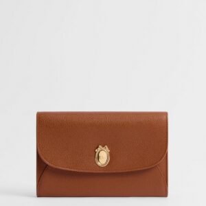 Dior Médaillon Envelope Pouch with Strap Marron Bobby and Lingerie Pink Grained Calfskin — image 1